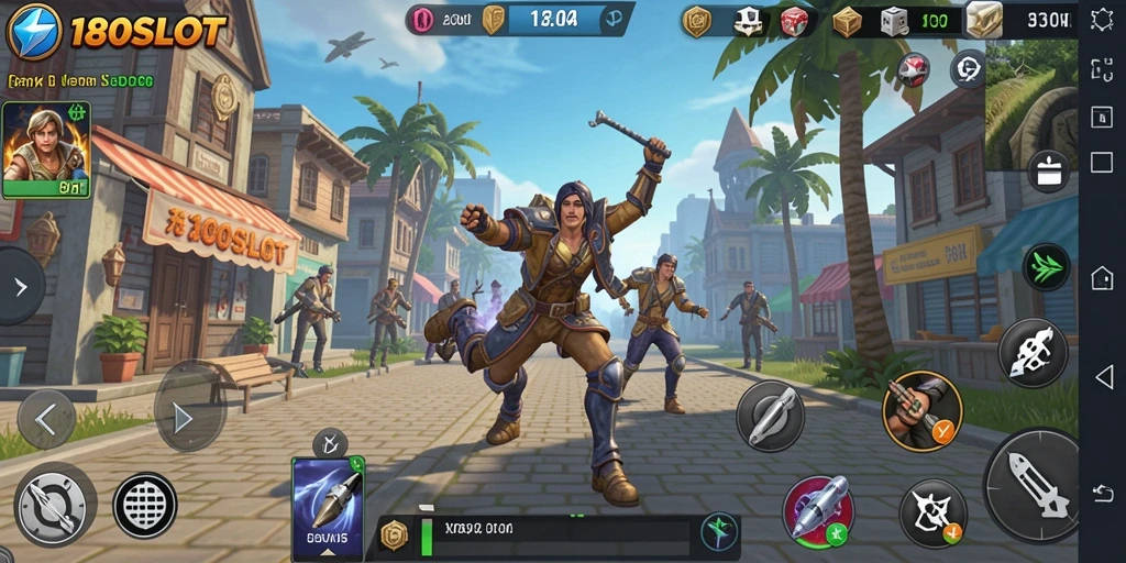 Tampilan menarik gameplay 180SLOT yang menawan.