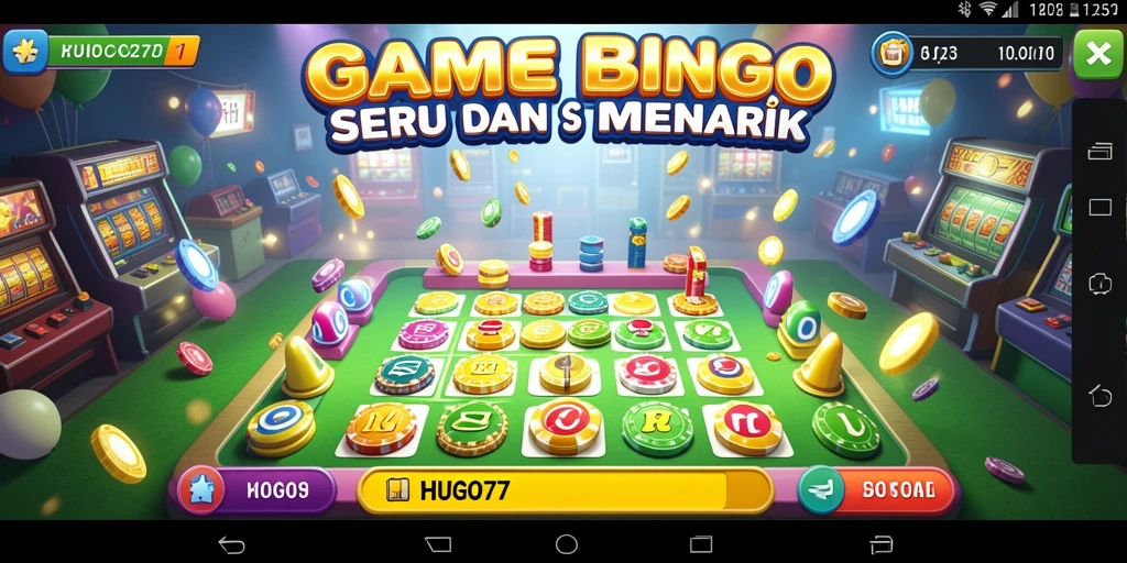 Tampilan gameplay Bingo yang seru dan mengasyikkan di HUGO77.