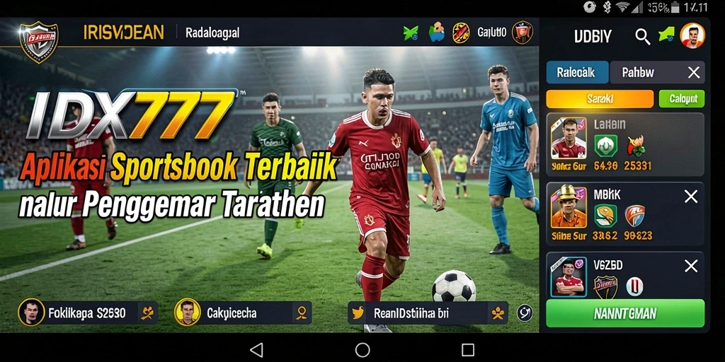 Tampilan gameplay menarik dari aplikasi Sportsbook IDX777.