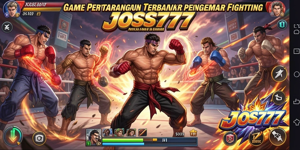 Gameplay seru dan mendebarkan di JOSS777 saat bertarung.