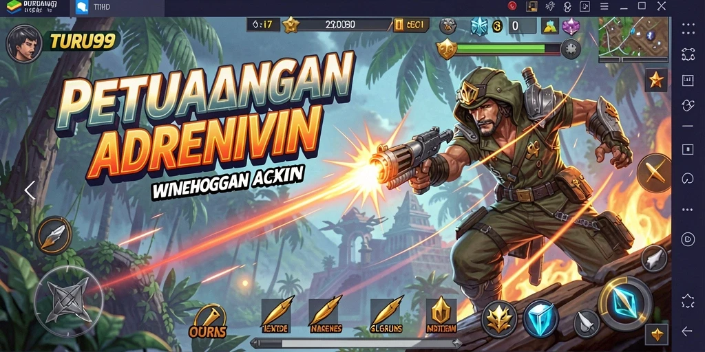 Tampilan aksi seru di dalam gameplay TURU99 yang mendebarkan.