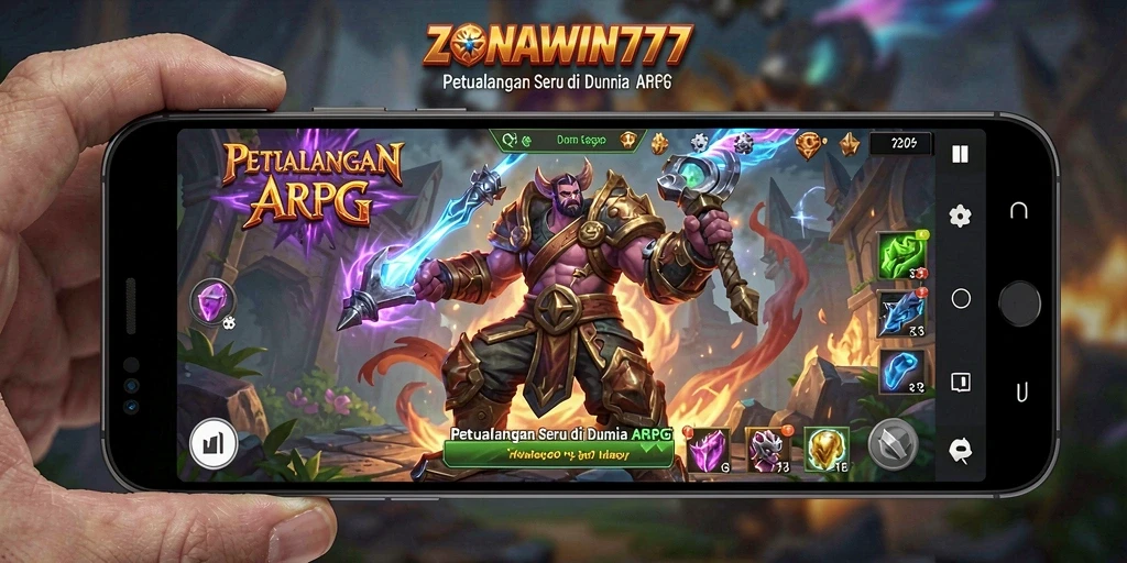 Tampilan gameplay yang epik dalam ZONAWIN777.